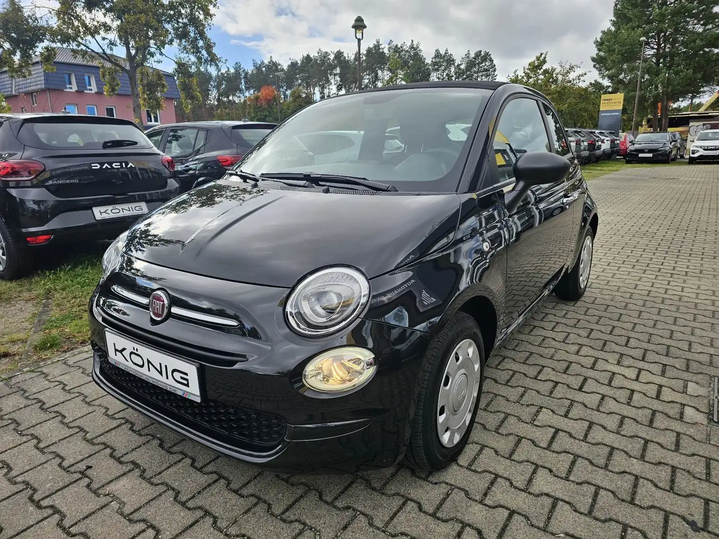 Fiat 500C MY23 Hybrid, Klima, Tempomat, CarPlay Schwarz - 1