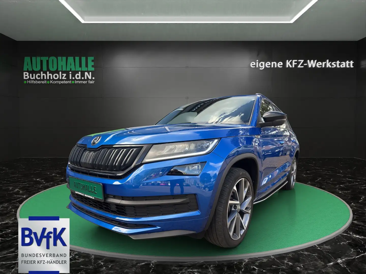 Skoda Kodiaq SKODA KODIAQ Sportline 4x4 ALLRAD~DSG~CarPlay~Busi Blauw - 1