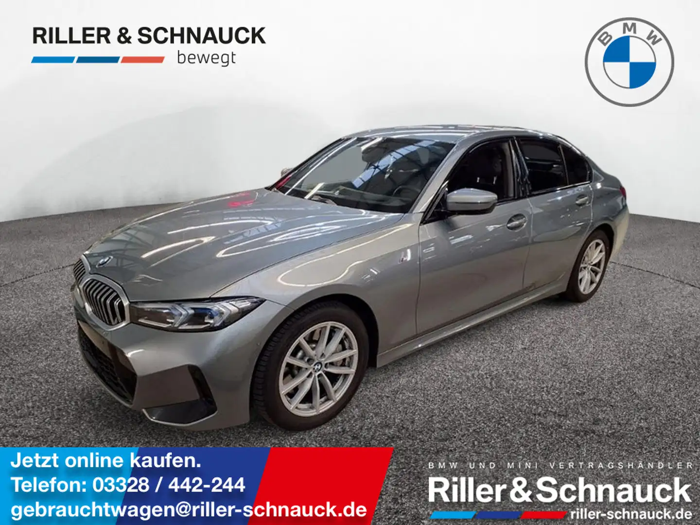 BMW 330 i xDrive M Sport AHK+HUD+ACC+360°KAM Grau - 1