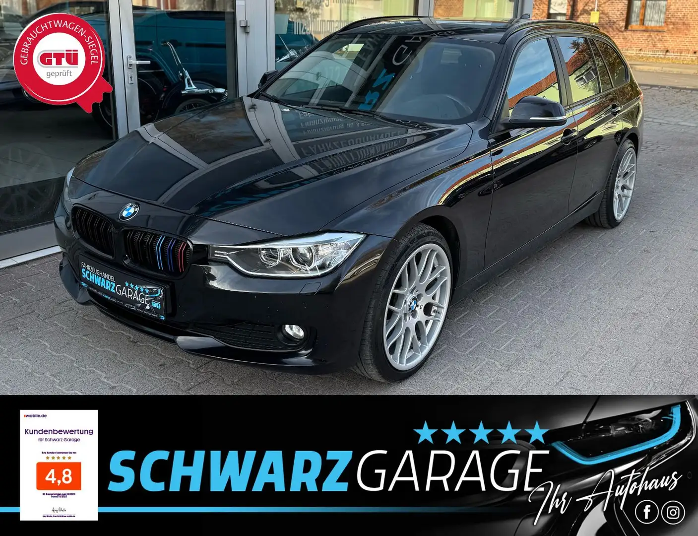 BMW 318 d Touring*PDC*BI-XENON*SHZ* Noir - 1