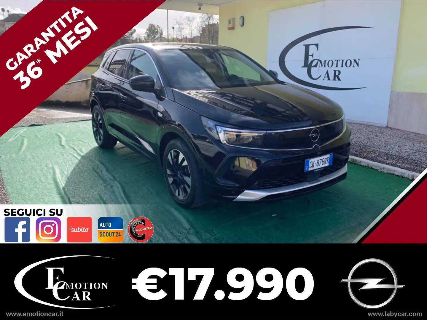 Opel Grandland X 1.5 D Ecotec aut. Ultimate - 2022 Noir - 1