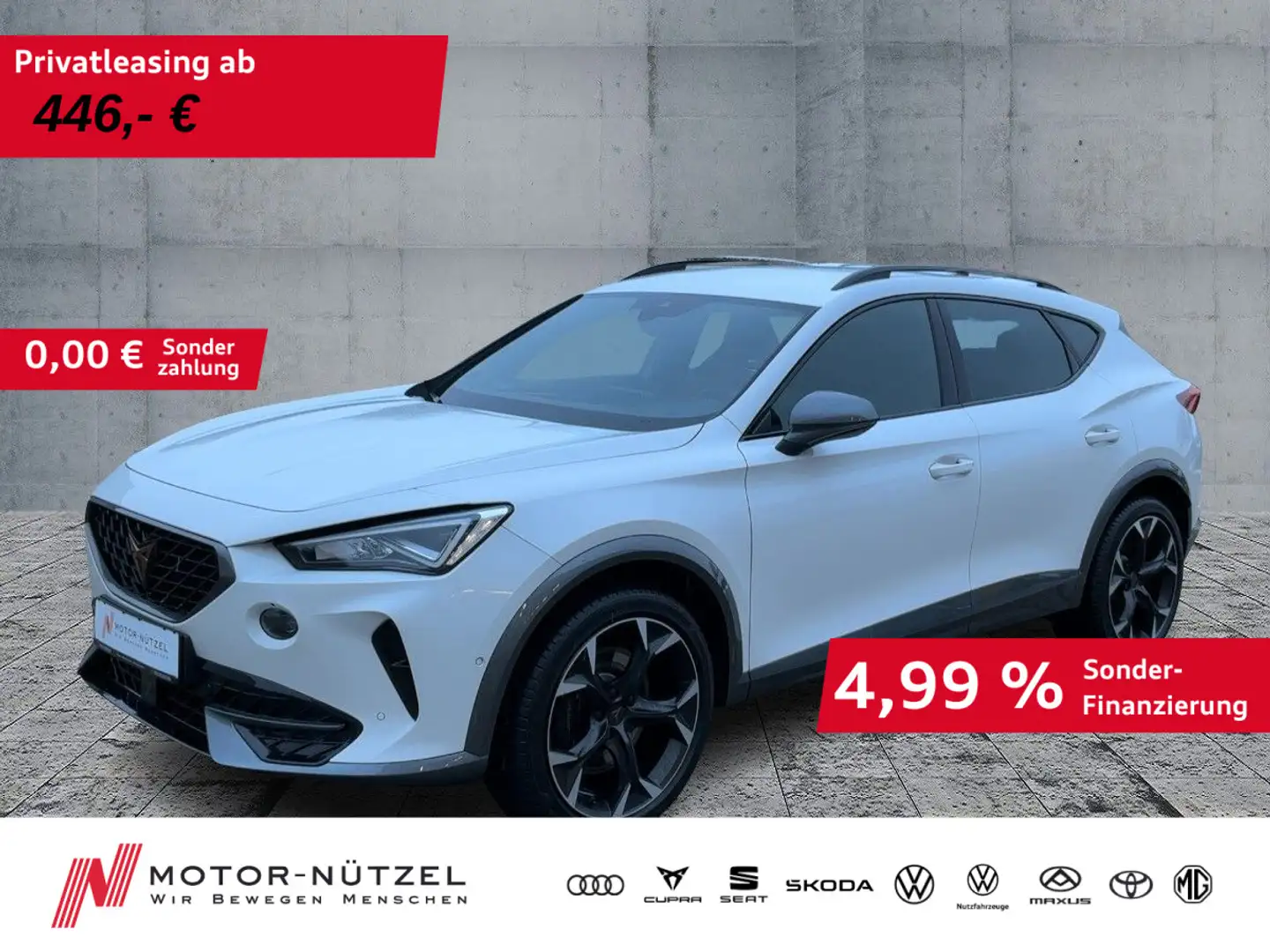 CUPRA Formentor 2.0 TSI DSG VZ LED+NAV+ACC+DCC+SHZ+RFK Weiß - 1