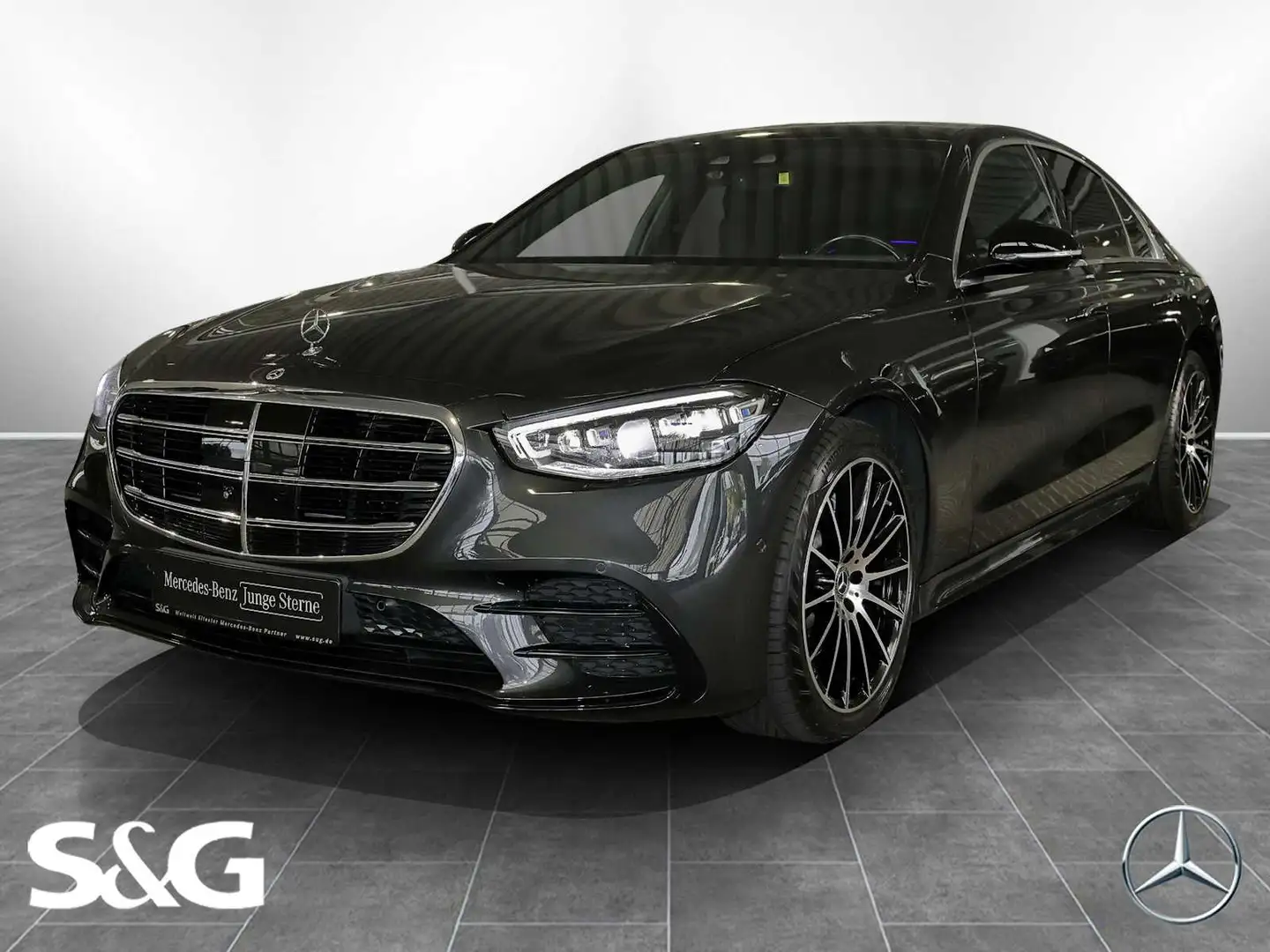 Mercedes-Benz S 450 4M AMG PANORAMA+DISTRONIC+HEADUP+BURMESTER Gris - 1