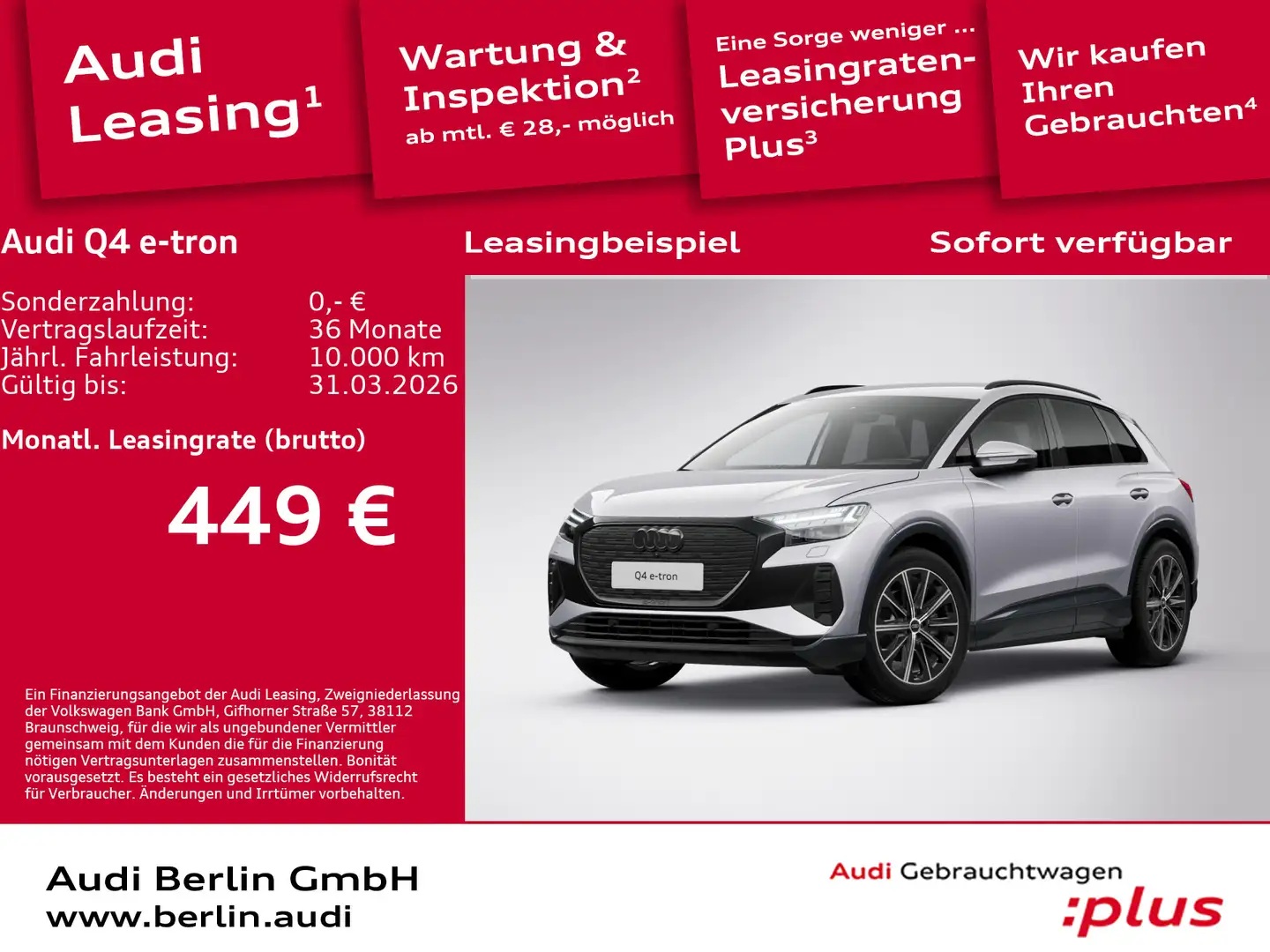 Audi Q4 e-tron 35 125 kW Silber - 1