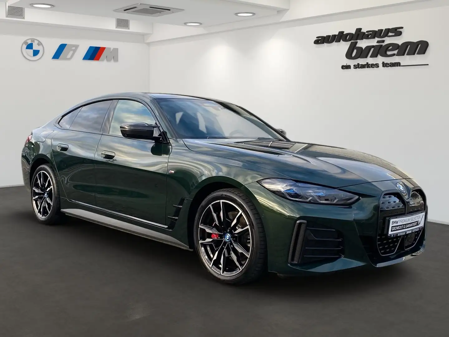 BMW i4 M50 Gran Coupé, M POWER, TOP-AUSSTATTUNG Grün - 2