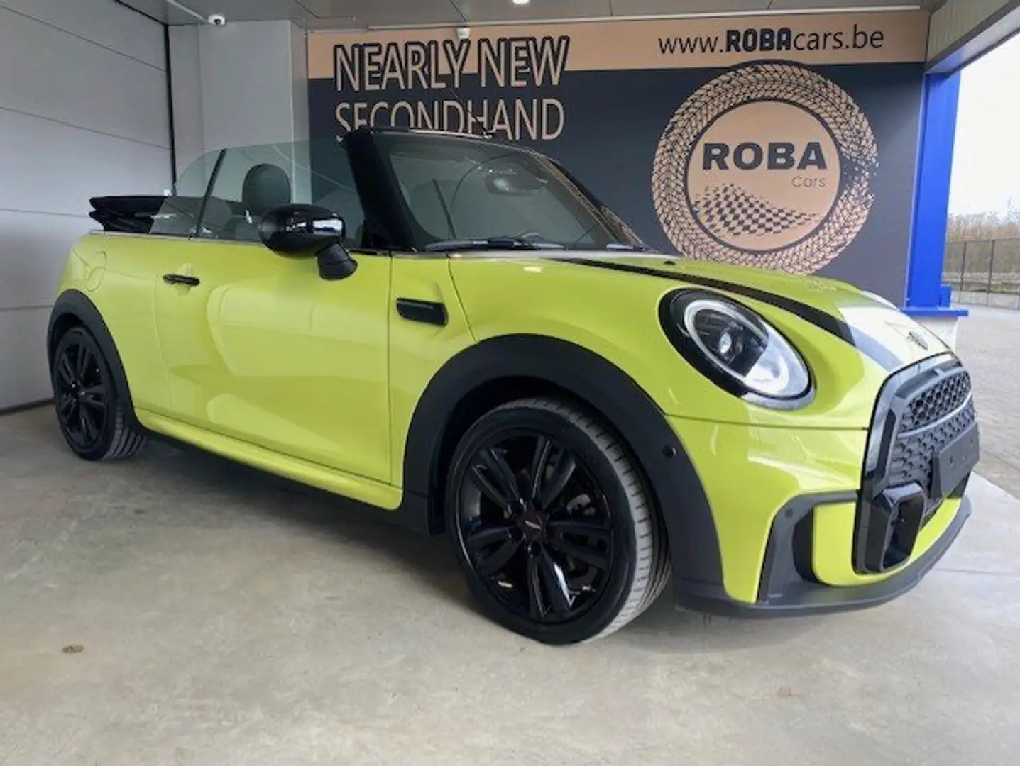 MINI Cooper Cabrio JOHN COOPER WORKS KIT / BLACK PACK / DODE HOEK !! Jaune - 1