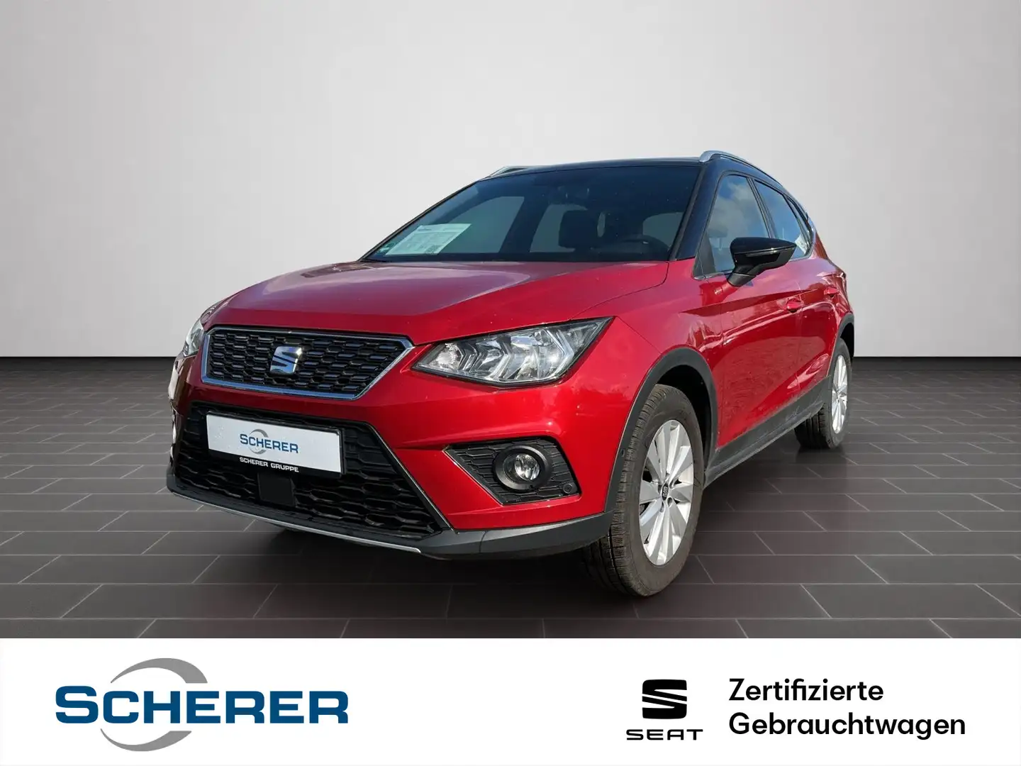SEAT Arona 1.0 TGI CARPLAY RFK KEYLESS NAVI SHZ CLIMA Rot - 1