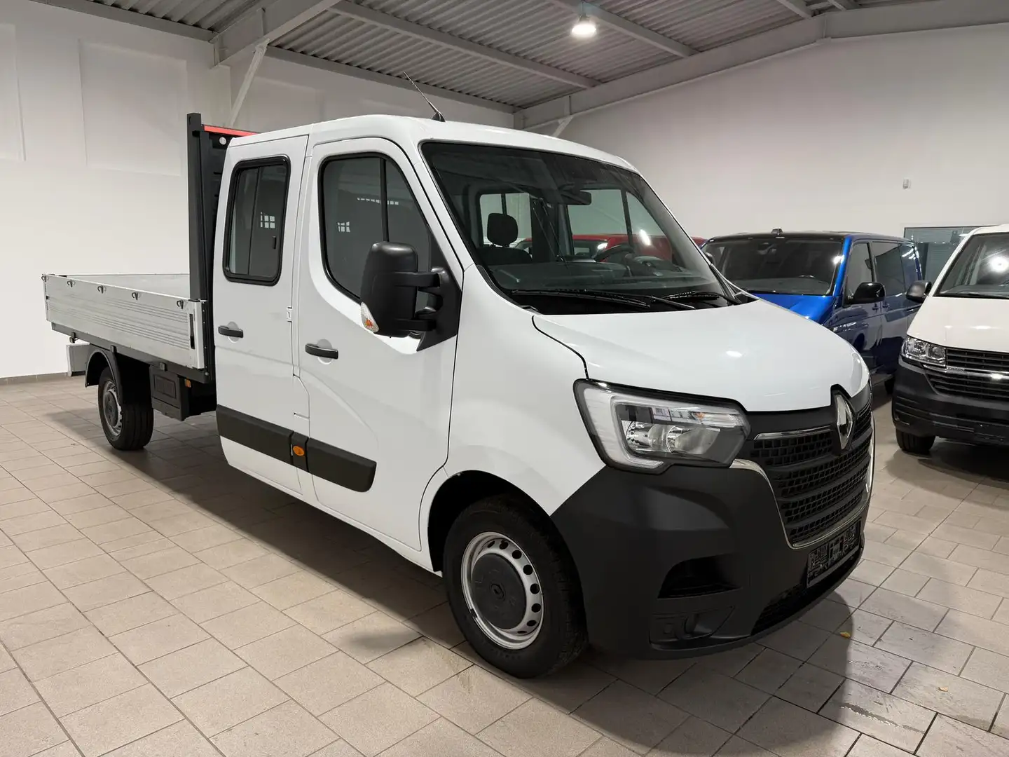 Renault Master Pritsche-Doka(7-Si.),L3,Klima,Radio Weiß - 2