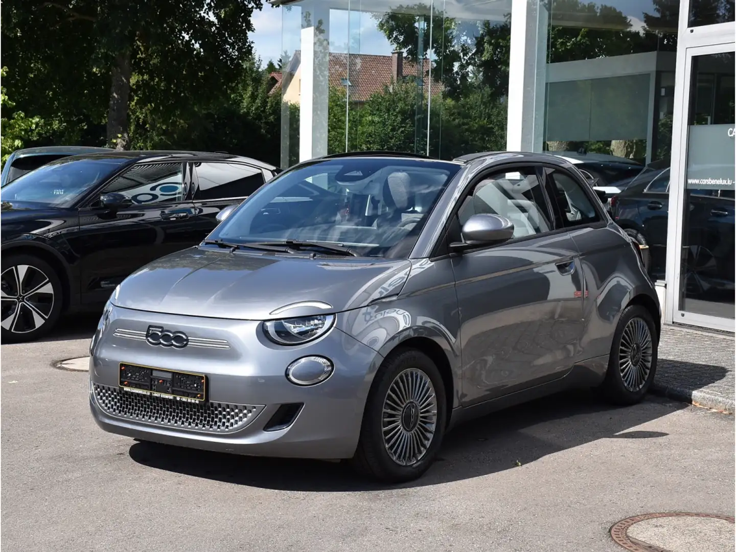 Fiat 500e Cabrio Icon 42 kWh REGUL GPS LANE PDC 1° MAIN Gris - 2