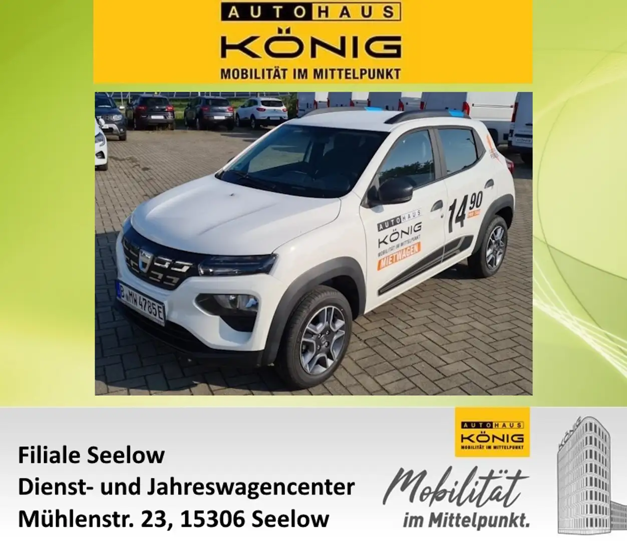 Dacia Spring Business Klima*Navi*Automatik Weiß - 1