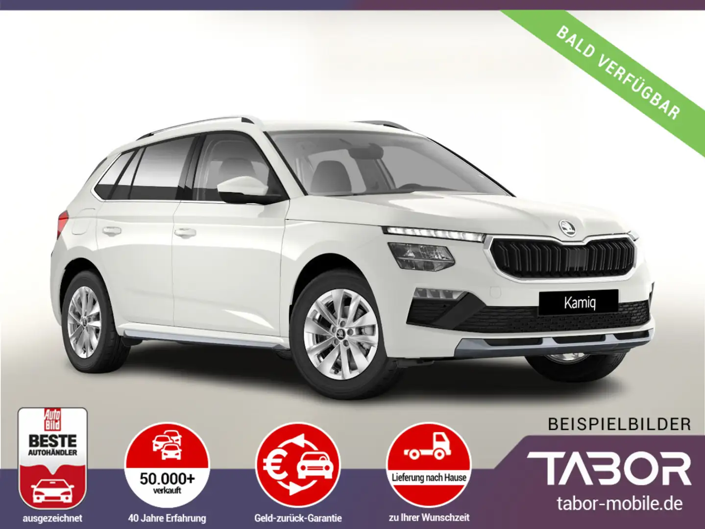 Skoda Kamiq TSI 150 Selec LED SHZ PDC SunS Temp 16Z Blanco - 1