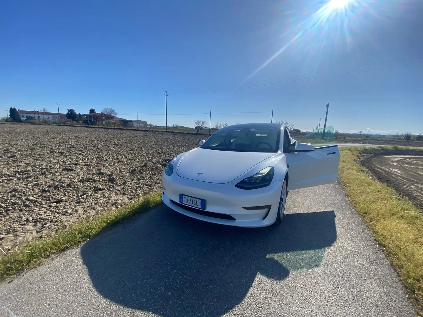 Tesla Model 3 Long Range Dual Motor 4x4 interni Bianchi - 2