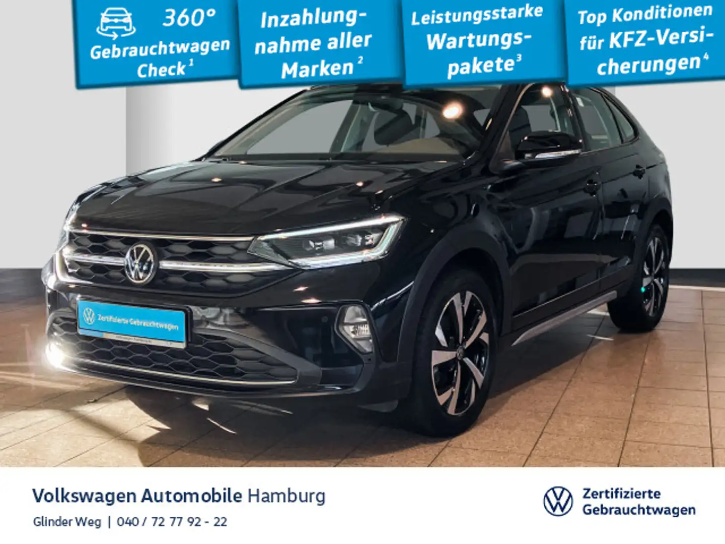 Volkswagen Taigo 1.5 TSI DSG Style AppConnect Einparhilfe Zwart - 1