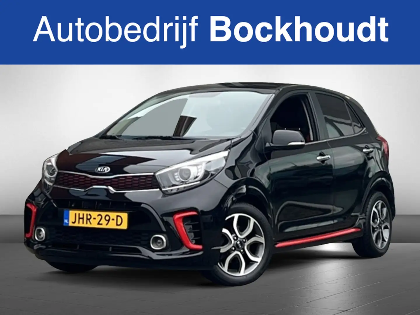 Kia Picanto 1.0 DPi GT-Line | Leer | Navi Zwart - 1