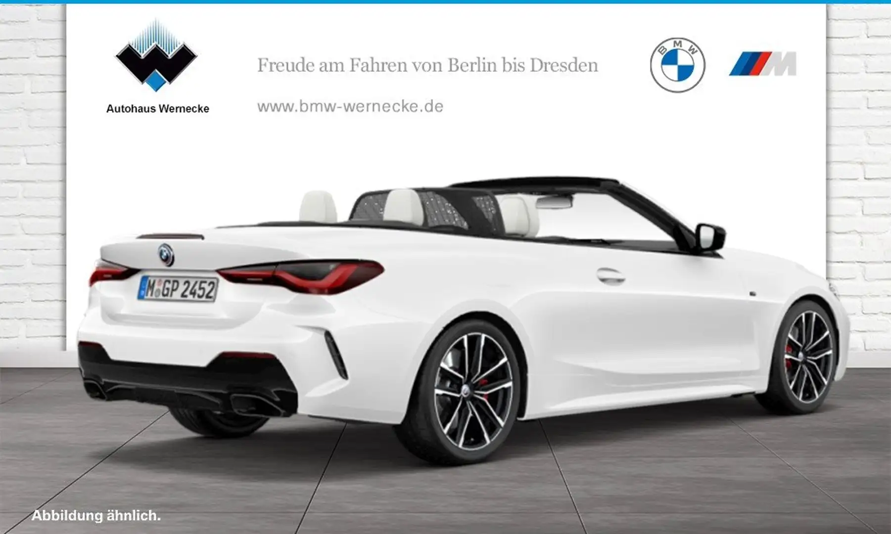 BMW 440 M440i xDrive Cabrio Head-Up HK HiFi DAB WLAN Blanc - 2