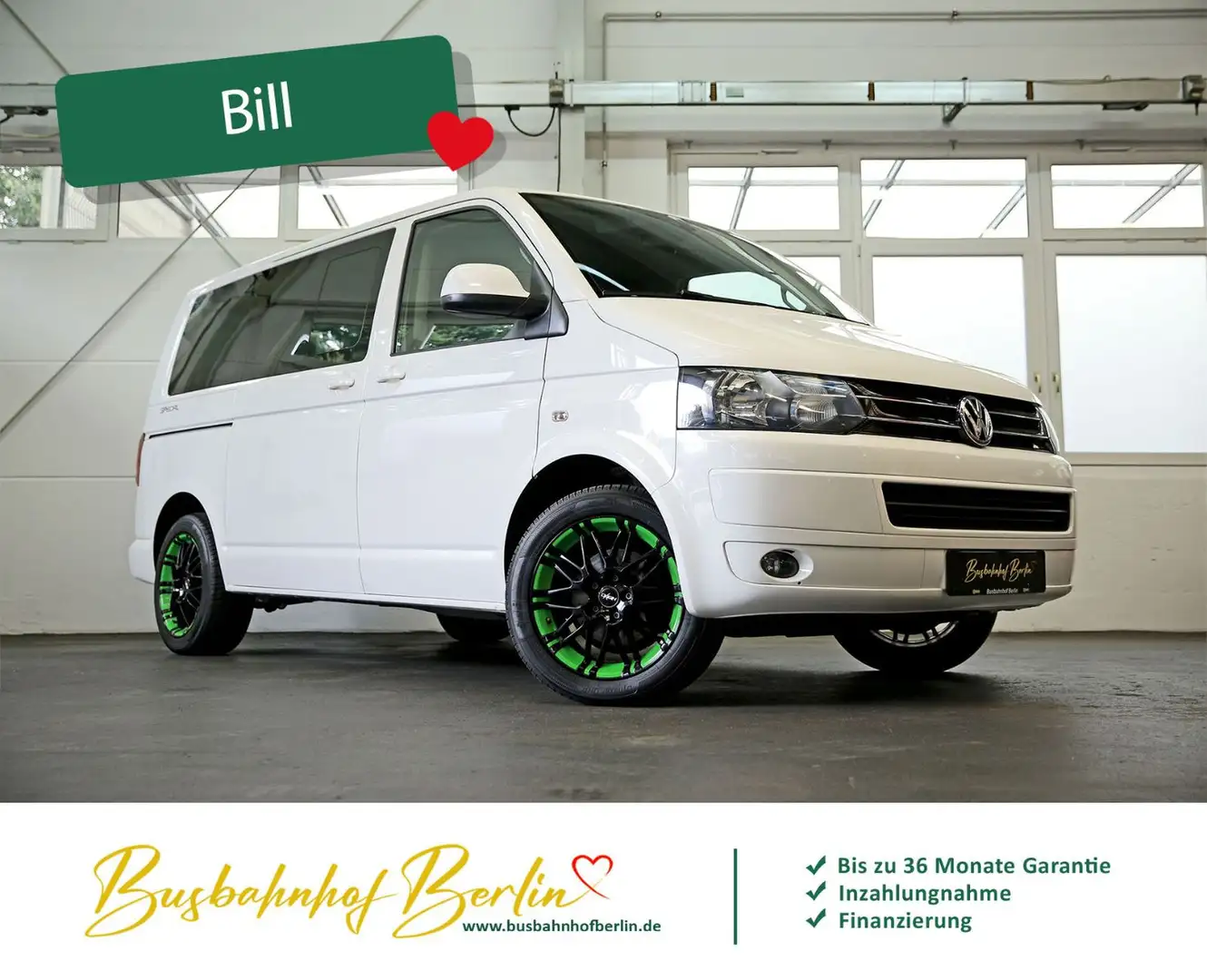 Volkswagen T5 Multivan Klima 1.Hand AHK Tempomat Bluetooth Weiß - 2