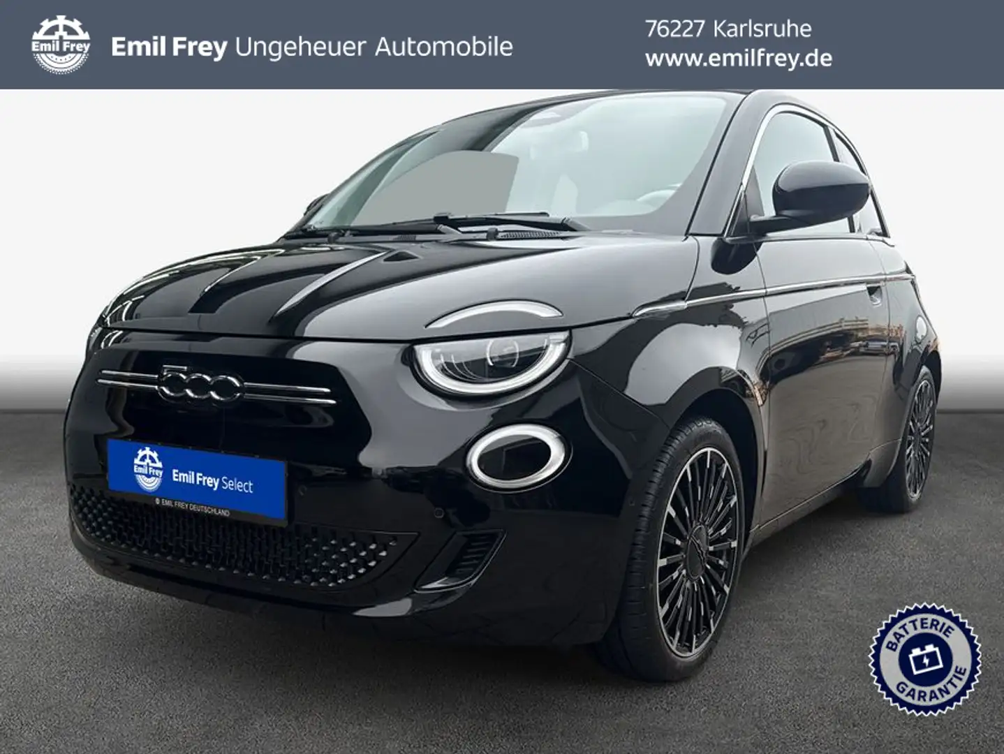 Fiat 500e C La Prima Czarny - 1