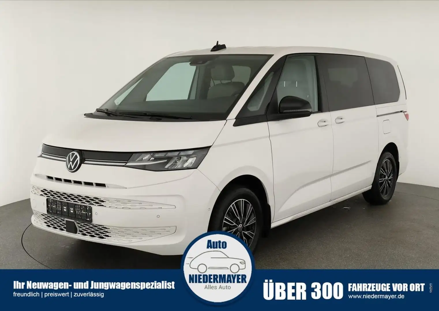 Volkswagen T7 Multivan TDI DSG lang Life, Teilleder, AHK, Navi, easyOpen, Weiß - 1