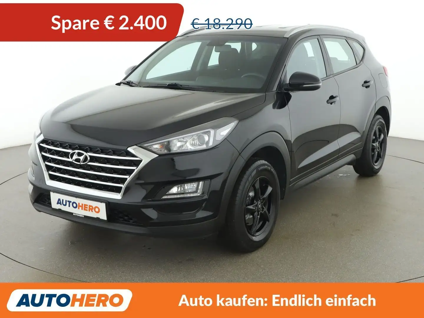 Hyundai TUCSON 1.6 Run 2WD *CAM*2-ZONEN*SHZ*CARPLAY&AUTO* Schwarz - 1