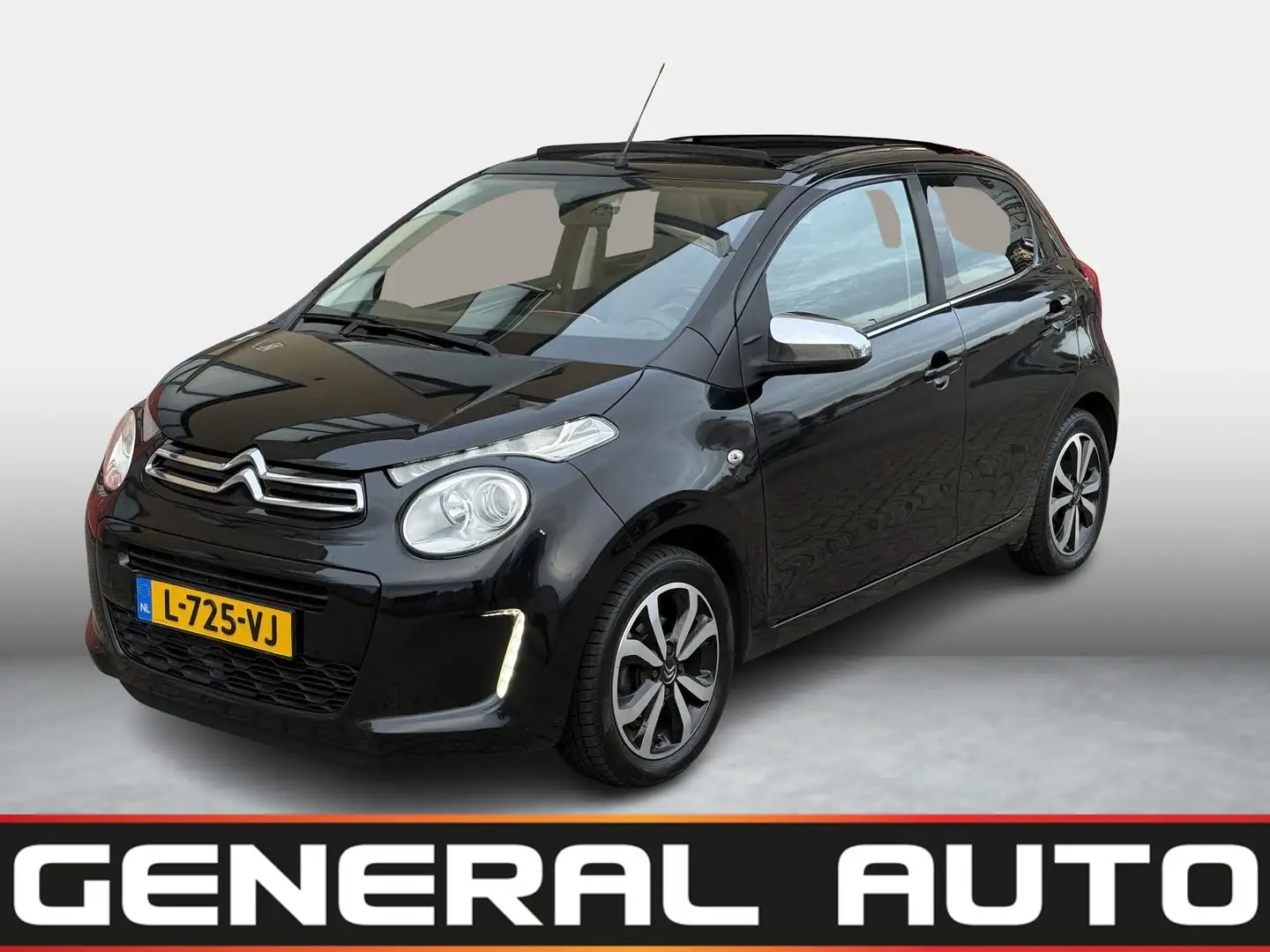 Citroen C1 1.2 PureTech Shine, CARBRIO Zwart - 1