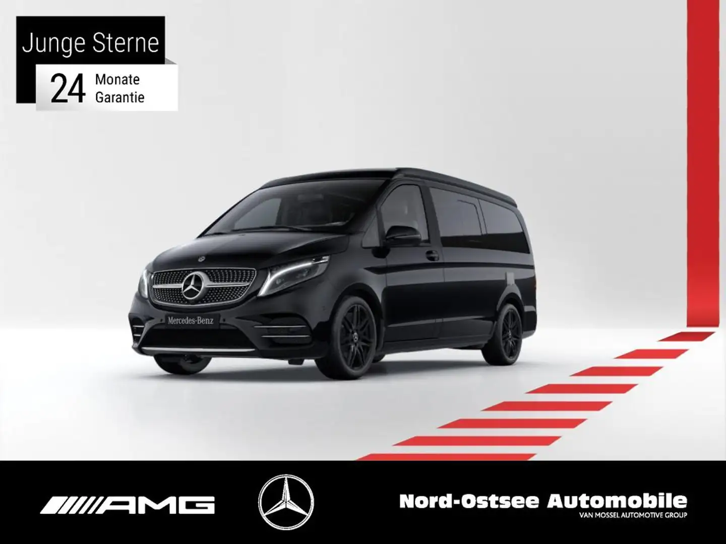 Mercedes-Benz Marco Polo V 220  EDITION AMG DISTR GSHD STDHZ Noir - 1