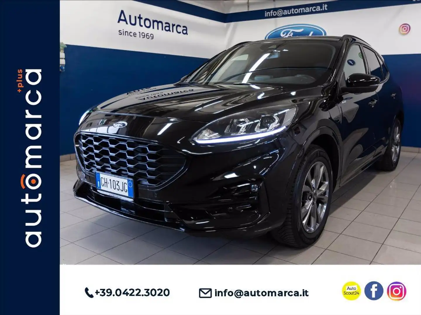 Ford Kuga 2.5 phev ST-Line 2wd 225cv cvt Nero - 1