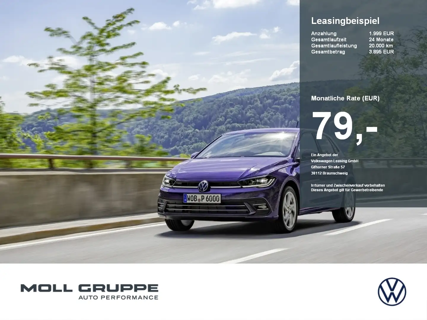 Volkswagen Polo Life 1,0 l TSI Grau - 1