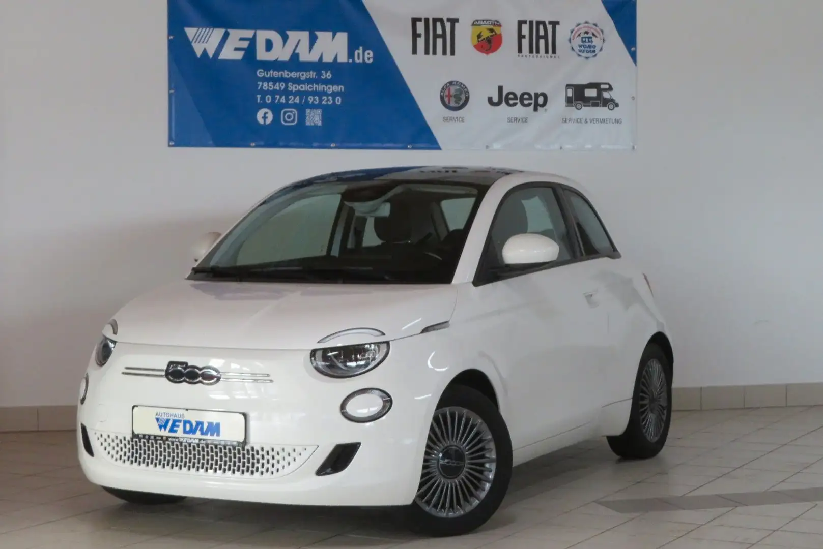 Fiat 500e ICON 118PS *Glasdach,NAVI* Blanc - 1