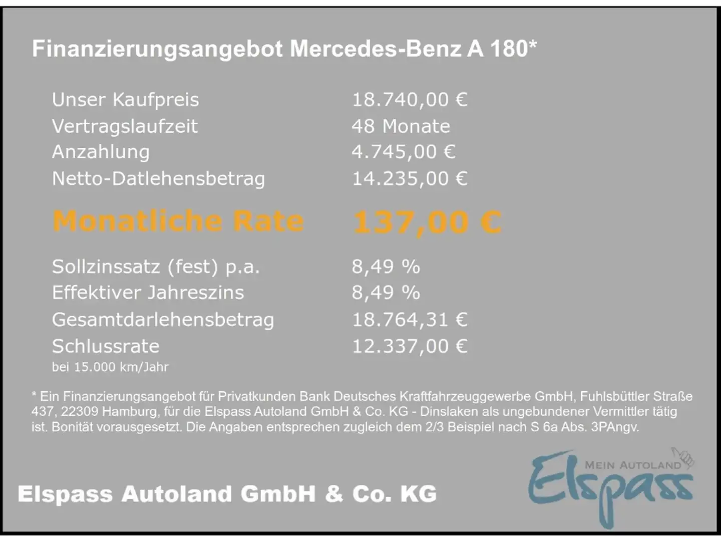 Mercedes-Benz A 180 Style AUTOMATIK NAV SHZ TEMPOMAT ALU PDC vo+hi Argent - 2