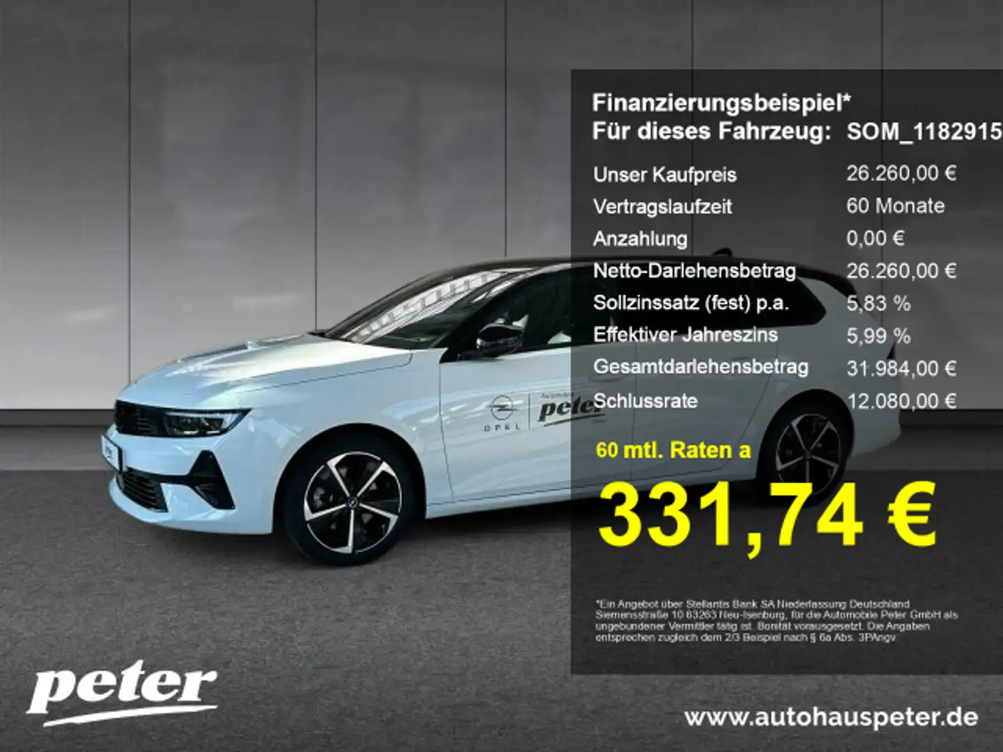 Opel Astra Astra L 1.2 Turbo GS Verfügbar ab 18.10.2025 Weiß - 1
