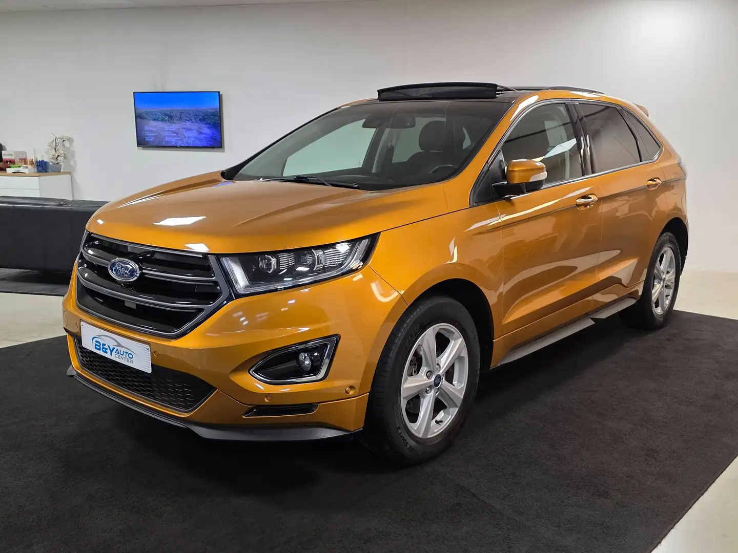 Ford Edge 2.0 TDCi Bi-Turbo 4x4 Sport - Pano dak - Leder Oranje - 1