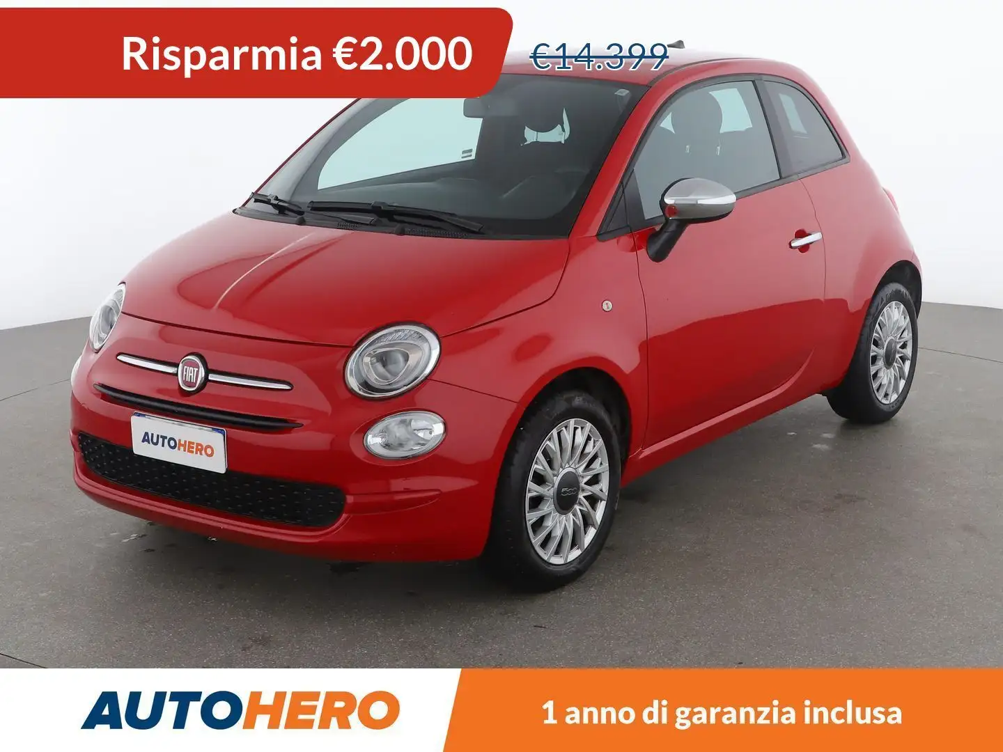 Fiat 500 1.0 Mild-Hybrid MHEV Rosso - 1