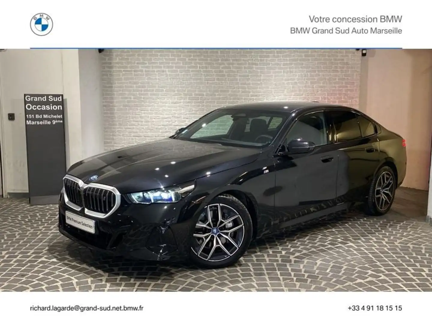 BMW i5 i5 340ch M Sport eDrive40 Noir - 1