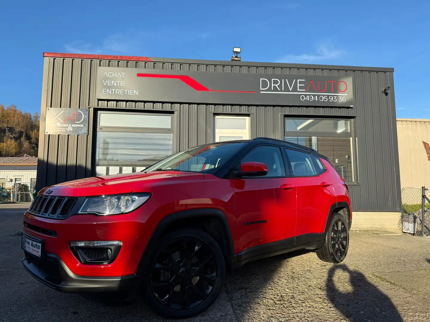 Jeep Compass Carplay / Cuir / Gps / Camera / Capteurs / Keyless Rouge - 1