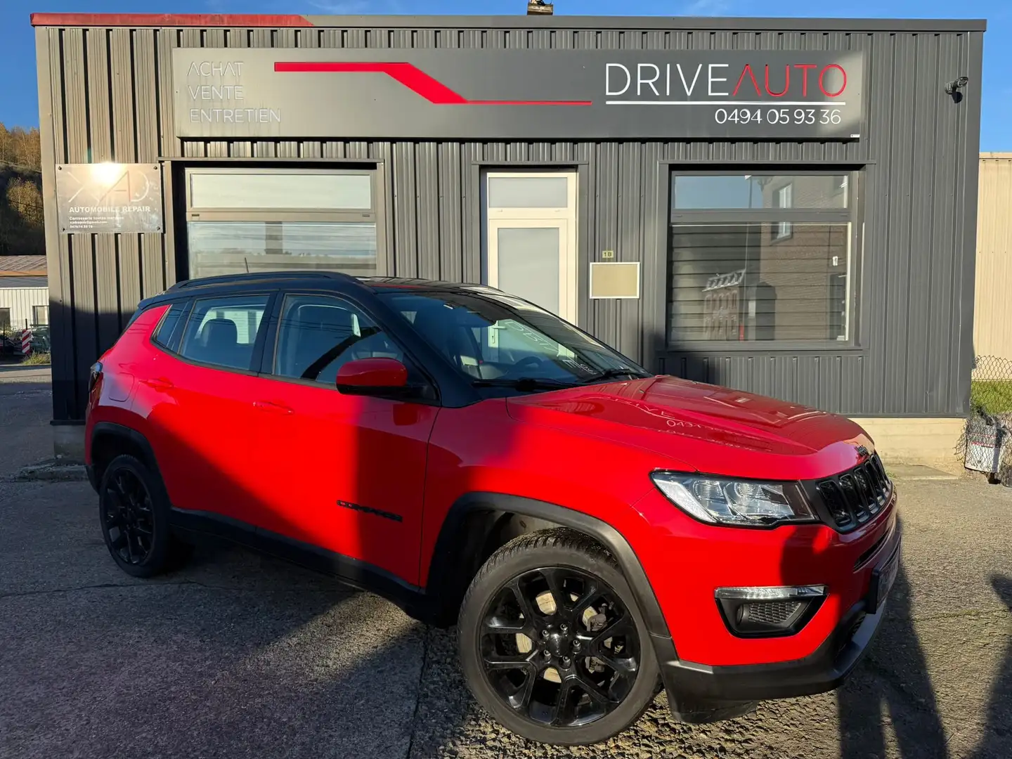 Jeep Compass Carplay / Cuir / Gps / Camera / Capteurs / Keyless Rouge - 2