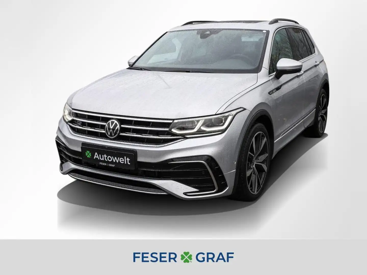 Volkswagen Tiguan 2.0 TDI R-Line DSG Matrix Navi Pano 360° Silber - 1