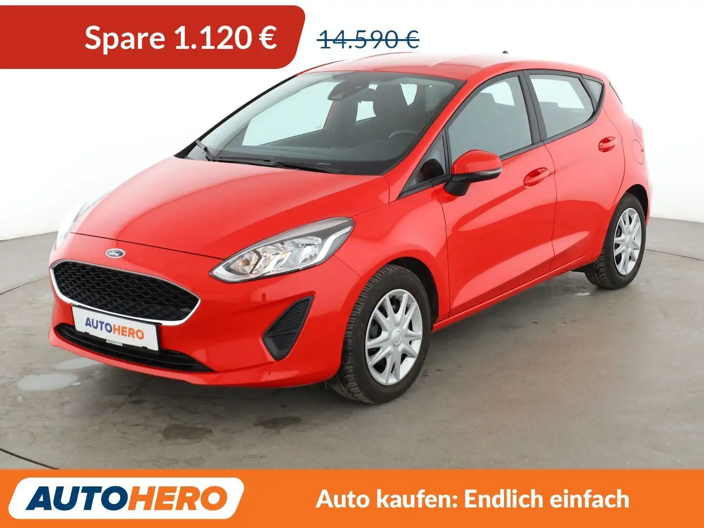Ford Fiesta 1.0 EcoBoost Trend Aut.*PDC*KLIMA*GARANTIE* Rouge - 1