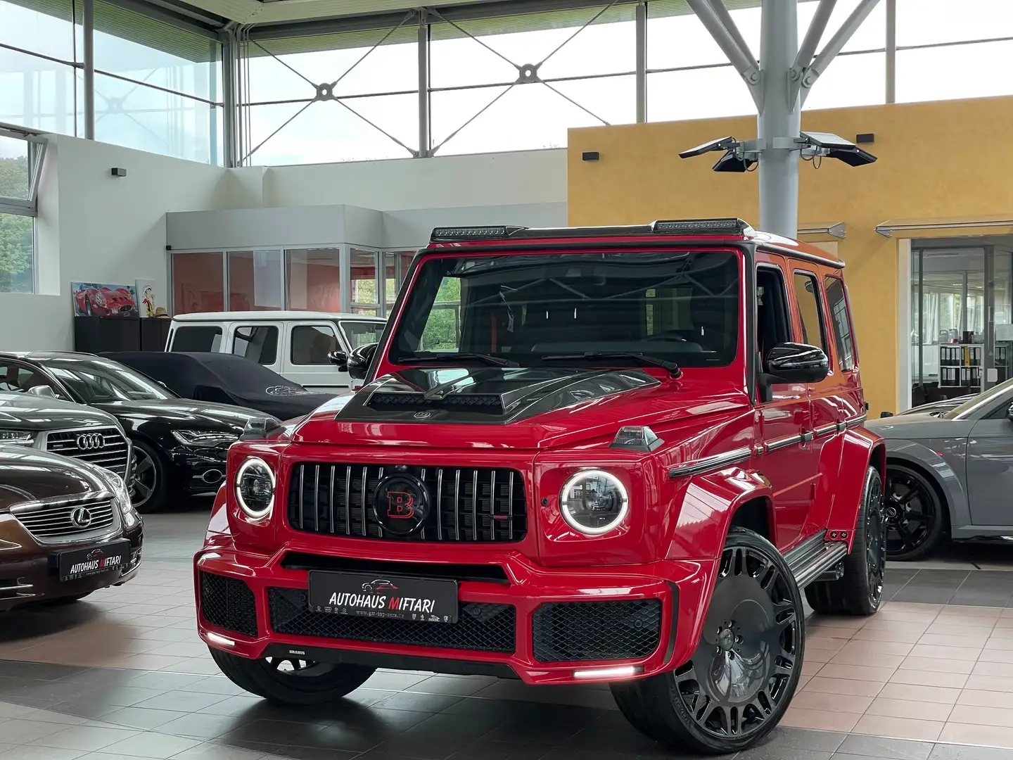 Mercedes-Benz G 63 AMG BRABUS 700 Widebody Carbon 360° 24" Rood - 1