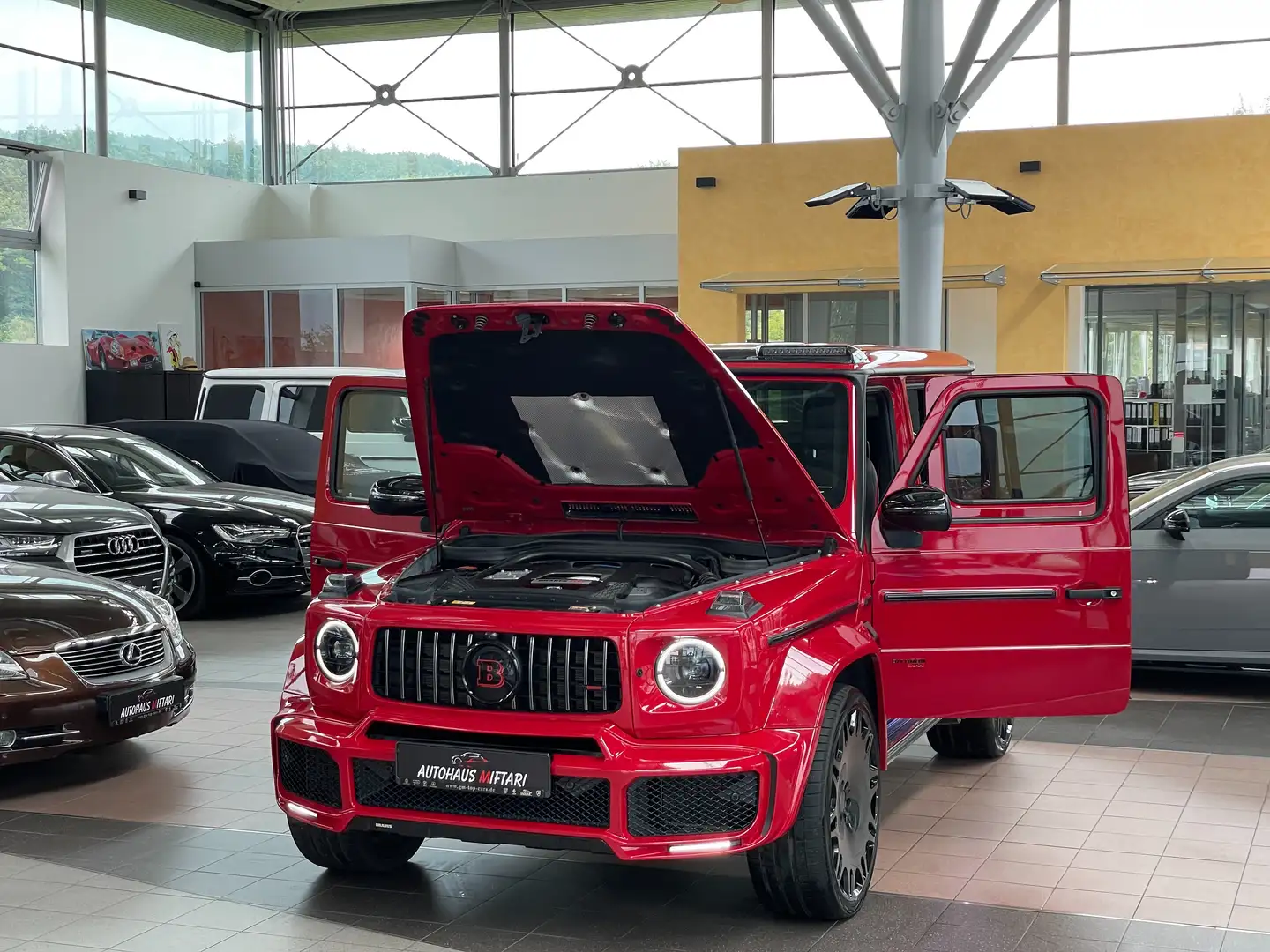 Mercedes-Benz G 63 AMG BRABUS 700 Widebody Carbon 360° 24" Rood - 2
