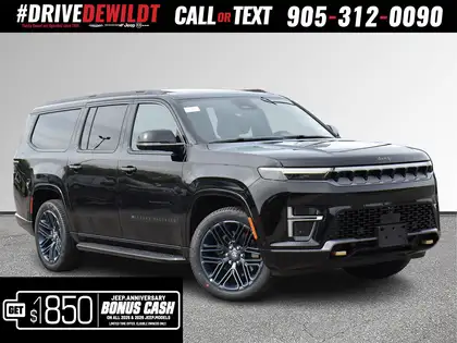 Black 2026 Jeep Grand Wagoneer L SUV / Crossover Four-Wheel Drive 8-Speed Automatic