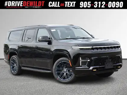 Black 2026 Jeep Grand Wagoneer L 85th Anniversary Edition 4WD SUV / Crossover Four-Wheel Drive 8-Speed Automatic