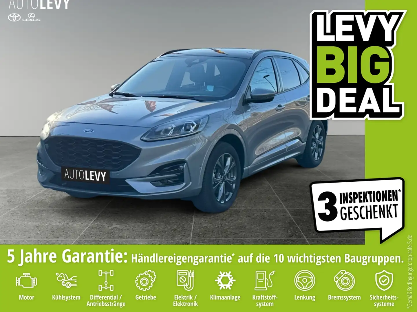 Ford Kuga 2.5 PHEV ST-Line *ACC*NAVI*GSD*HUD* Zilver - 1