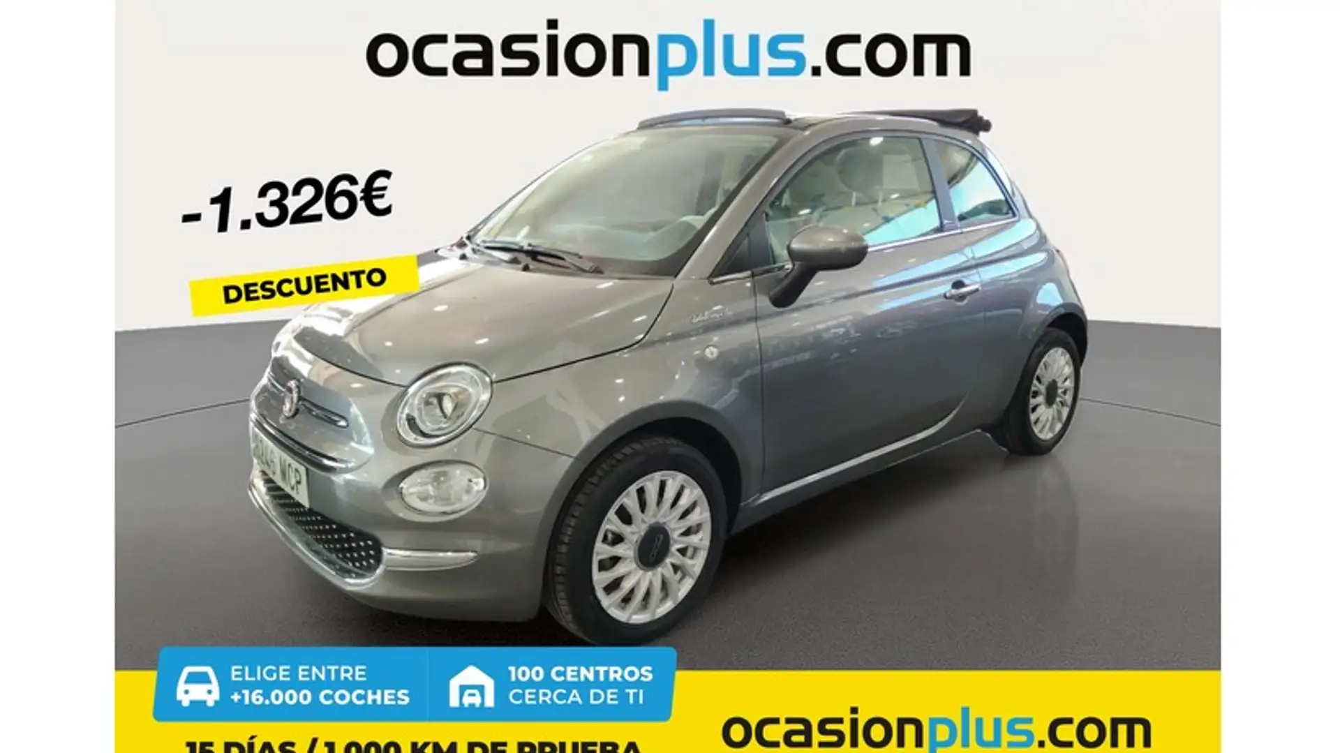 Fiat 500C 1.0 Hybrid Dolcevita 52kW Gris - 1