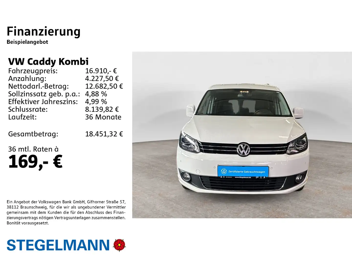 Volkswagen Caddy 1.6 TDI DSG Comfortline *Xenon*PDC*G Blanc - 2