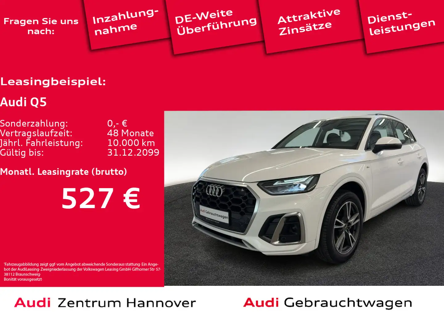 Audi Q5 S line 40 TDI quattro AHK LED Navi Blanco - 1