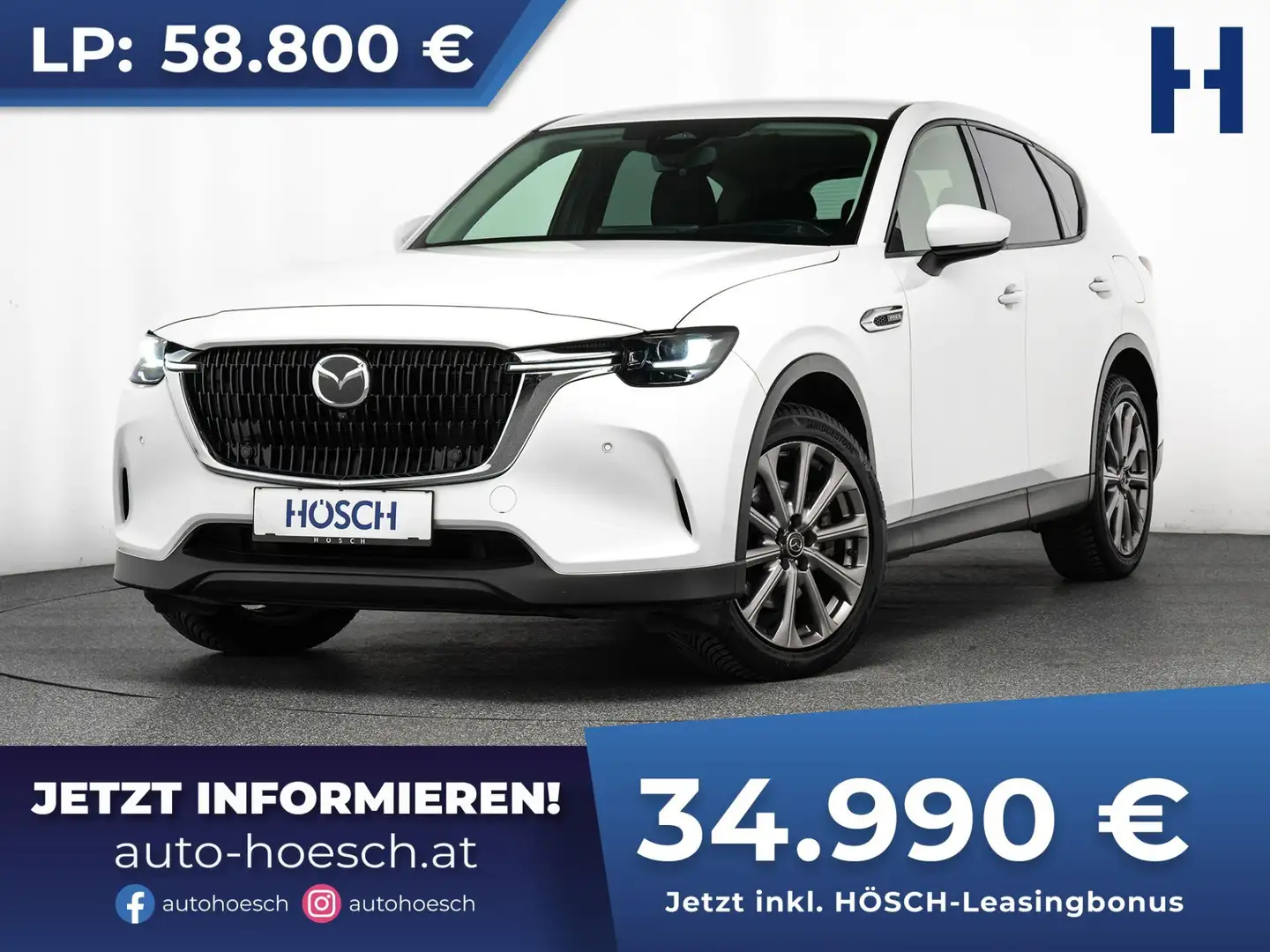 Mazda CX-60 2.5L PHEV AWD Exclusive 360° BOSE HEAD-UP ++ Weiß - 1