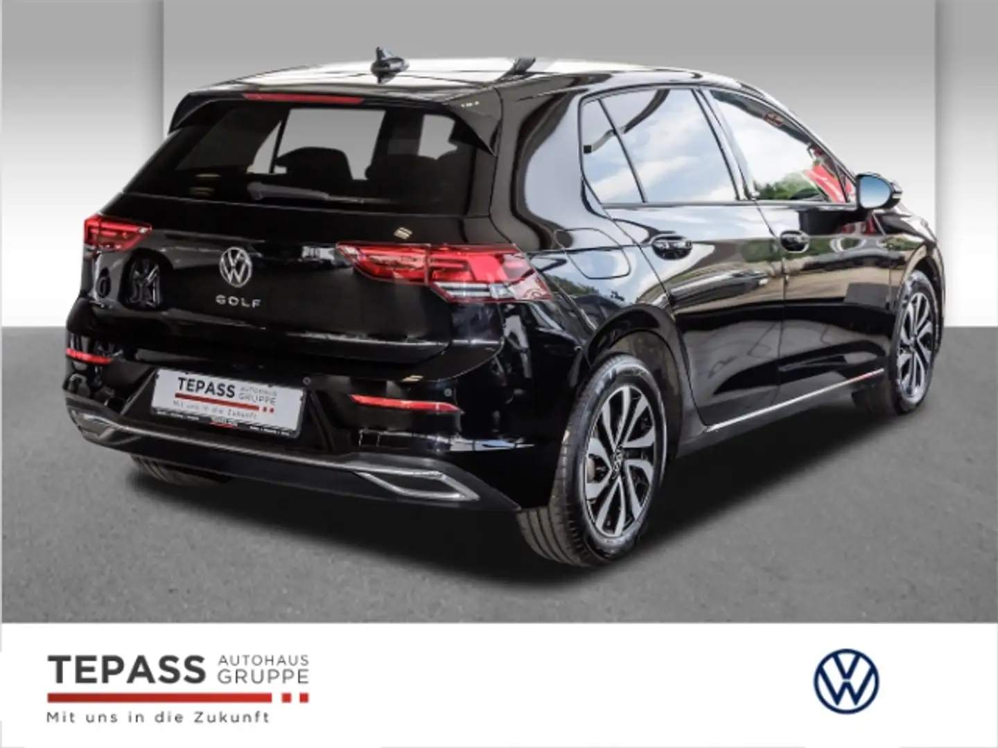 Volkswagen Golf VIII 1.5 TSI Active LED NAVI KLIMA SHZ PDC Negro - 2