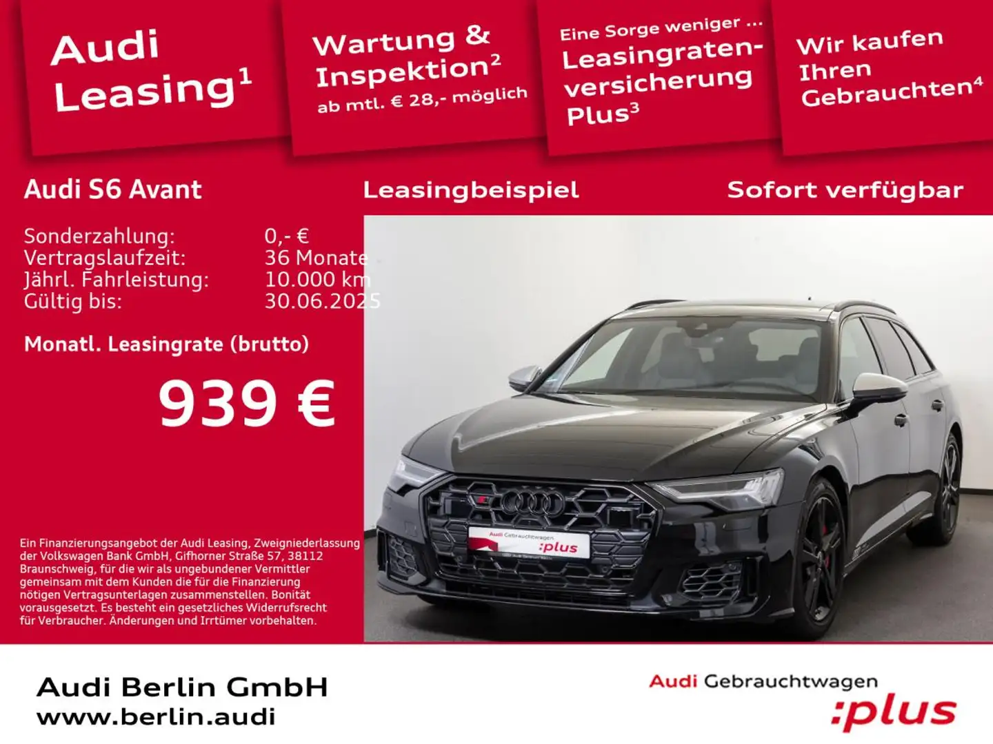 Audi S6 Avant TDI tiptronic Schwarz - 1