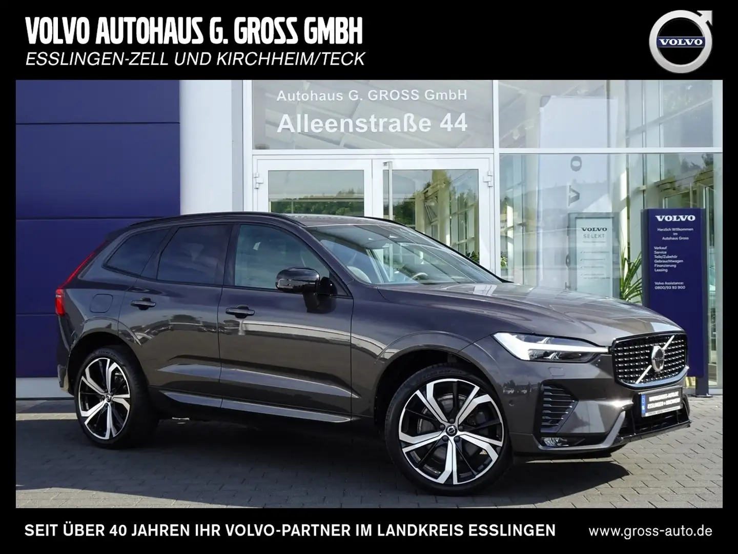 Volvo XC60 B5 Diesel AWD Geartronic R-Design Gris - 1