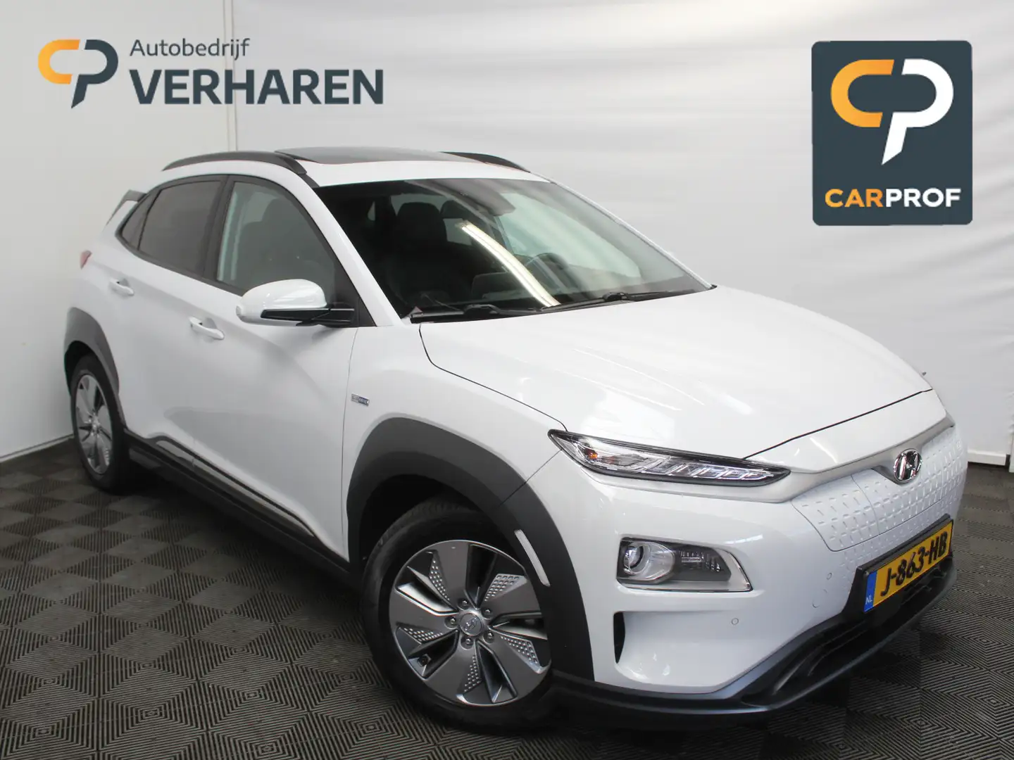 Hyundai KONA EV Premium 64 kWh CARPLAY | 3 FASE | CAMERA | DAB Blanc - 1